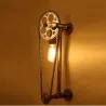 ApliquesLámpara de pared vintage con cadena de bicicletas