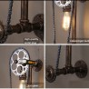 Vintage wall lamp with bicycle chainWall lights