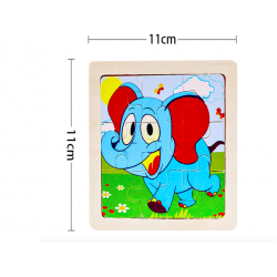 EducativoRompecabezas 3D de madera - juguete educativo - 11 * 11cm