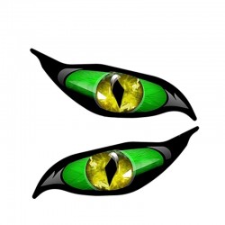 Pegatinas3D zombi ojos - vinilo coche sticker 13 * 5cm