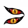 Pegatinas3D zombi ojos - vinilo coche sticker 13 * 5cm