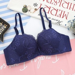 Floral bra - front closure - push up - wirelessLingerie