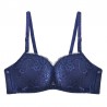 Floral bra - front closure - push up - wirelessLingerie