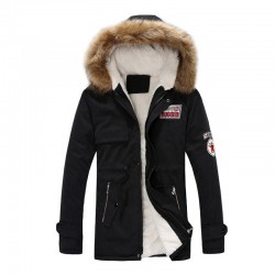 Winter hooded jacket - warm - slimJackets