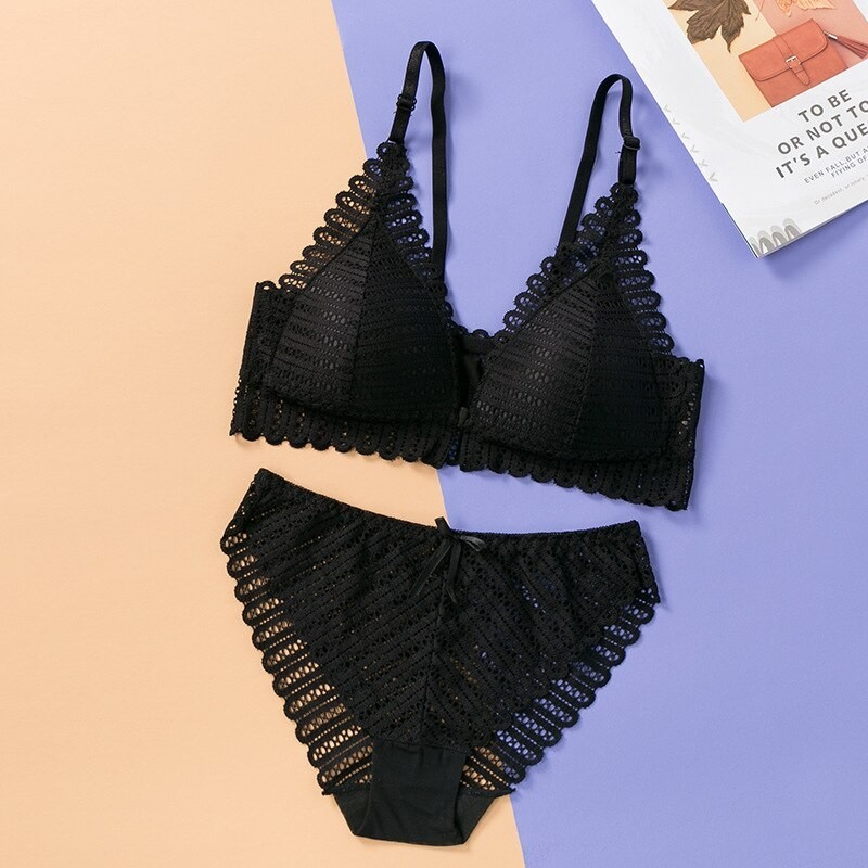Sexy lace bra & panties - seamless underwear - setLingerie