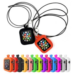 AccesoriosFunda de silicona para Apple Watch - con collar - 38mm - 40mm - 42mm - 44mm