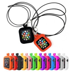 AccesoriosFunda de silicona para Apple Watch - con collar - 38mm - 40mm - 42mm - 44mm