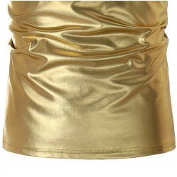 Shiny metallic t-shirt - sleeveless vestT-shirts