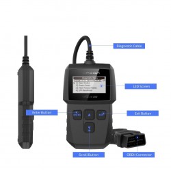 DiagnósticoArtiLink 200 - herramienta de diagnóstico del automóvil - escáner OBDII OBD2 - lector de código X431 3001