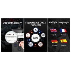 DiagnósticoArtiLink 200 - herramienta de diagnóstico del automóvil - escáner OBDII OBD2 - lector de código X431 3001