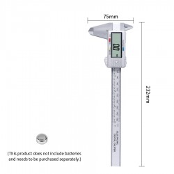 Calibrador150mm LCD caliper vernier digital - micrometer electrónico - herramienta de medición