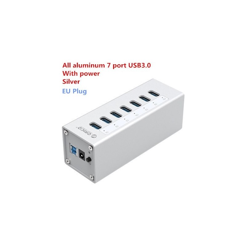 HubOrico A3H7 A3H10 A3H4 - separador de alta velocidad de aluminio - 7-port - USB 3.0