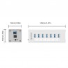 HubOrico A3H7 A3H10 A3H4 - separador de alta velocidad de aluminio - 7-port - USB 3.0