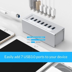 HubOrico A3H7 A3H10 A3H4 - separador de alta velocidad de aluminio - 7-port - USB 3.0