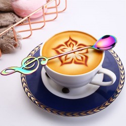 Decorative spoon with music note for tea & coffee & desserts - stainless steelCutlery