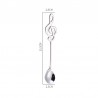Cubiertoscuchara decorativa con nota musical para té & café & postres - acero inoxidable