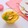 CubiertosMango en forma de hoja - cuchara de té & tenedor para té - café & postres