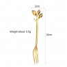 Leaf shaped handle - tea spoon & fork for tea - coffee & dessertsCutlery