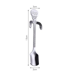 Cubiertoscuchara de acero inoxidable con cráneo