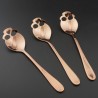 Cubiertoscucharada de acero inoxidable en forma de cráneo para té & café & postres