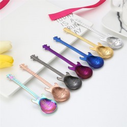 Stainless steel teaspoon with guitar for tea & coffee & dessertsCutlery