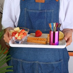 Stainless steel cocktail forks with a storage cup 9 pieces setCutlery