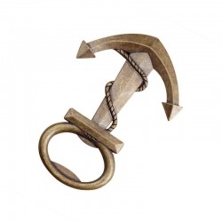 Anchor shaped bottle opener - alloy keychainBar supply