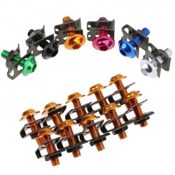 Partes de motosTornillos universales de moto - clips de fijación de velocidad de aguja - cerraduras - M6 10 * 6mm 10 piezas