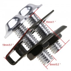 Partes de motosTornillos universales de moto - clips de fijación de velocidad de aguja - cerraduras - M6 10 * 6mm 10 piezas