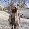 Fashionable wool winter coat with fur collarJackets