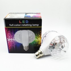 Iluminación de escenarios y eventos6W LED E27 luz RGB - bombilla giratoria con doble cabeza - etapa & lámpara disco
