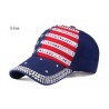 Sombreros / gorrasGorra de béisbol con puntas de metal de la bandera de Estados Unidos - unisex