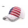 Sombreros / gorrasGorra de béisbol con puntas de metal de la bandera de Estados Unidos - unisex