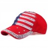 Sombreros / gorrasGorra de béisbol con puntas de metal de la bandera de Estados Unidos - unisex