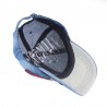 Jeans baseball cap with red roseHats & Caps