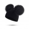 Gorras y sombrerossombrero de invierno para niños con pom fur