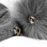 Gorras y sombrerossombrero de invierno para niños con pom fur