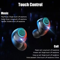 Auriculares8D 5.0 auriculares inalámbricos Bluetooth - control táctil - auriculares sin manos
