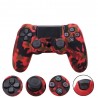 AccesoriosPlaystation Doble Shock PS4 Pro Slim - piel protectora para el controlador  2 gorras de palo pulgar