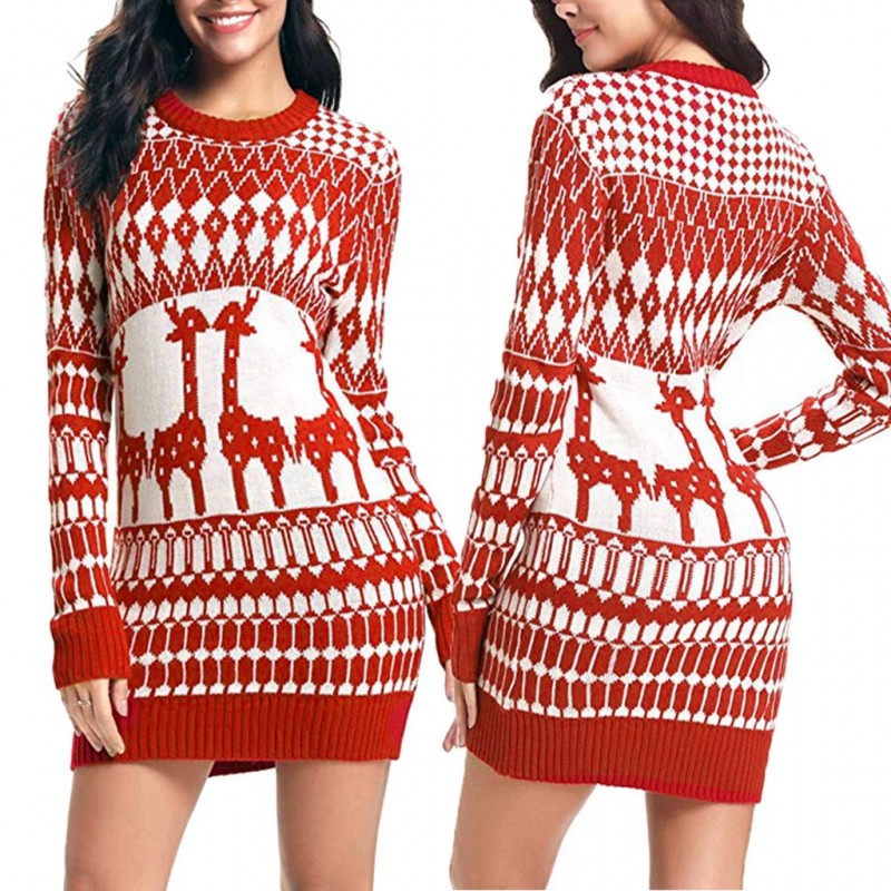 VestidosSuéter largo de Navidad - mini vestido VestidosSuéter largo de Navidad - mini vestido