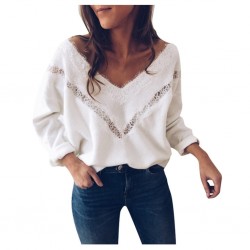 Blusas y camisassaltador de lana - elegante blusa con encaje