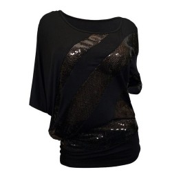 Blusas y camisasCamisa de lentejuela brillante - manga corta