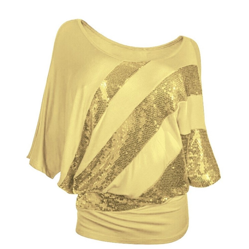 Blusas y camisasCamisa de lentejuela brillante - manga corta Blusas y camisasCamisa de lentejuela brillante - manga corta