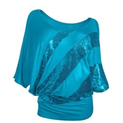 Blusas y camisasCamisa de lentejuela brillante - manga corta