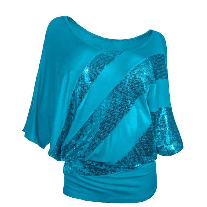 Blusas y camisasCamisa de lentejuela brillante - manga corta Blusas y camisasCamisa de lentejuela brillante - manga corta
