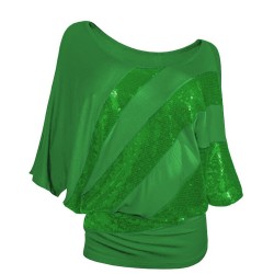 Blusas y camisasCamisa de lentejuela brillante - manga corta