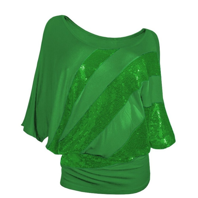 Blusas y camisasCamisa de lentejuela brillante - manga corta Blusas y camisasCamisa de lentejuela brillante - manga corta