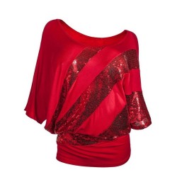 Blusas y camisasCamisa de lentejuela brillante - manga corta