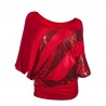 Shiny sequin shirt - short sleeve topBlouses & shirts