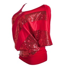Blusas y camisasCamisa de lentejuela brillante - manga corta